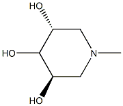 3,4,5-Piperidinetriol,1-methyl-,(3R,5R)-rel-(9CI) Structure
