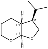 4H-Furo[2,3-b]pyran,hexahydro-3-(1-methylethyl)-,(3R,3aS,7aR)-rel-(9CI) Structure
