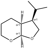 4H-Furo[2,3-b]pyran,hexahydro-3-(1-methylethyl)-,(3R,3aS,7aR)-rel-(9CI) 구조식 이미지