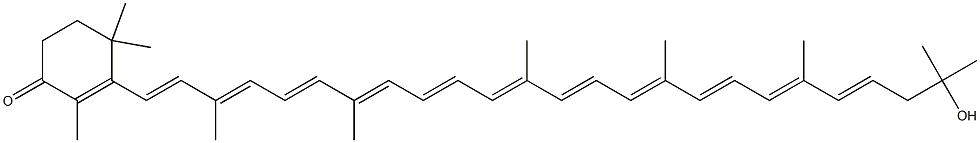 3',4'-Didehydro-1',2'-dihydro-1'-hydroxy-β,ψ-caroten-4-one Structure