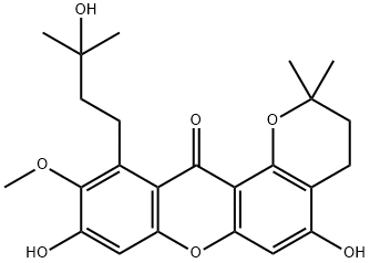 1-Isomangostin hydrate Structure
