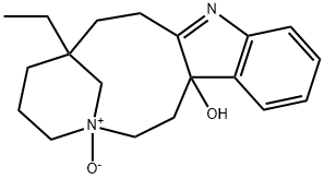 7-Ethyl-4,5,6,7,8,9-hexahydro-2H-3,7-methanoazacycloundecino[5,4-b]indol-14b(1H)-ol 3-oxide 구조식 이미지