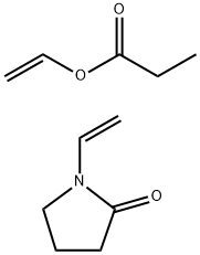 Propanoic acid, ethenyl ester, polymer with 1-ethenyl-2-pyrrolidinone Structure