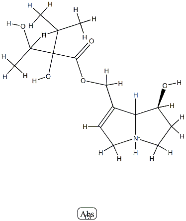 [(7S)-7-hydroxy-3,4,5,6,7,8-hexahydropyrrolizin-4-iuM-1-yl]Methyl2-hydroxy-2-(1-hydroxyethyl)-3-Methylbutanoate 구조식 이미지