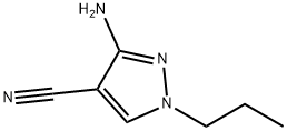 1H-Pyrazole-4-carbonitrile,3-amino-1-propyl-(9CI) Structure