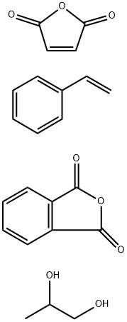 1,3-이소벤조푸란디온,에테닐벤젠,2,5-푸란디온및1,2-프로판디올과의중합체 구조식 이미지