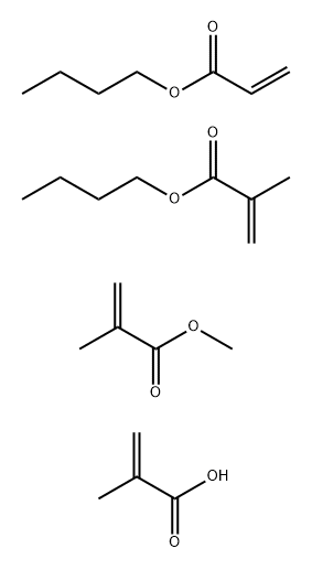 2-Propenoic acid, 2-methyl-, polymer with butyl 2-methyl-2-propenoate, butyl 2-propenoate and methyl 2-methyl-2-propenoate Structure