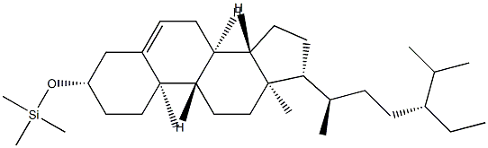 Stigmast-5-en-3β-yl (trimethylsilyl) ether 구조식 이미지