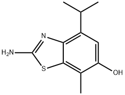 6-Benzothiazolol,2-amino-4-isopropyl-7-methyl-(8CI) Structure