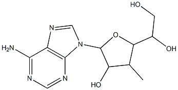 9-(3-Methyl-3-deoxy-β-D-allofuranosyl)-9H-purin-6-amine Structure