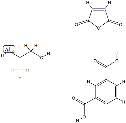 1,3-Benzenedicarboxylic acid, polymer with 2,5-furandione and 1,2-propanediol Structure