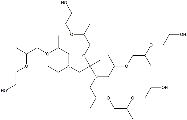 ETHYLENEDIAMINE TETRAKIS(ETHOXYLATE-BLOCK-PROPOXYLATE) TETROL Structure
