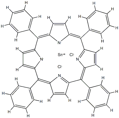 meso-Tetraphenylporphyrin-Sn(IV)dichlorid Structure