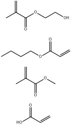 2-Propenoic acid, 2-methyl-, 2-hydroxyethyl ester, polymer with butyl 2-propenoate, methyl 2-methyl-2-propenoate and 2-propenoic acid Structure