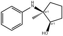 Cyclopentanol, 2-methyl-2-(phenylamino)-, (1R,2S)-rel- (9CI) Structure