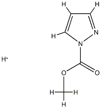 1H-피라졸-1-카르복실산,메틸에스테르,공액일산(9CI) 구조식 이미지