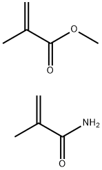 2-Propenoic acid, 2-methyl-, methyl ester, polymer with 2-methyl-2-propenamide Structure