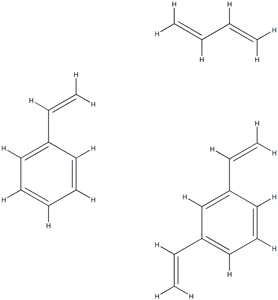Benzene, 1,3-diethenyl-, polymer with 1,3-butadiene and ethenylbenzene Structure