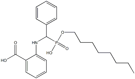 2-[[α-[Hydroxy(octyloxy)phosphinyl]benzyl]amino]benzoic acid Structure