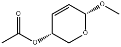 (3R)-3,6-Dihydro-6α-methoxy-2H-pyran-3α-ol acetate 구조식 이미지