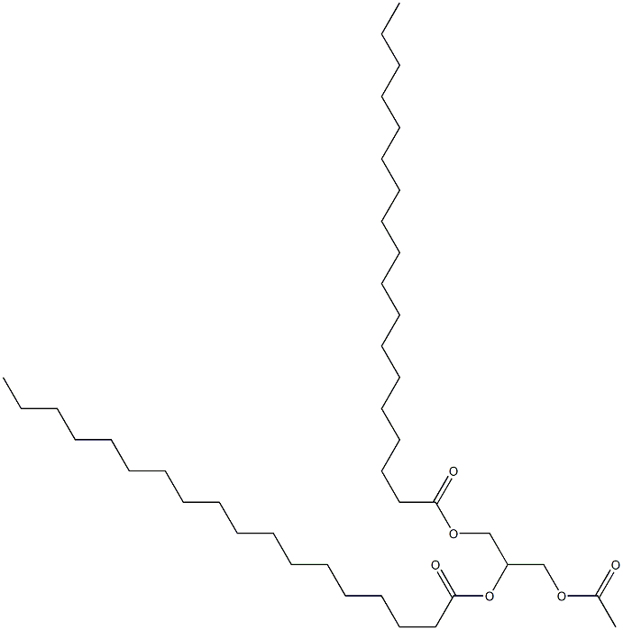 distearic acid, diester with glycerol monoacetate Structure