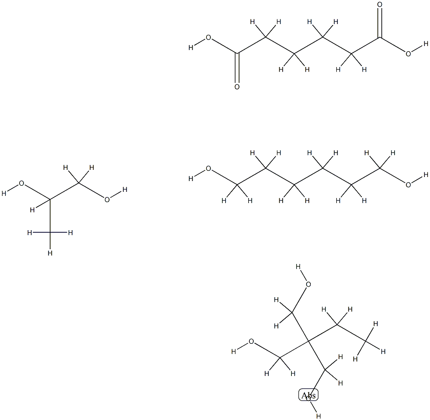 Hexanedioic acid, polymer with 2-ethyl-2-(hydroxymethyl)-1,3-propanediol, 1,6-hexanediol and 1,2-propanediol Structure