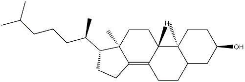 5ξ-Cholest-8(14)-en-3α-ol 구조식 이미지