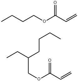 2-Propenoic acid, butyl ester, polymer with 2-ethylhexyl 2-propenoate Structure