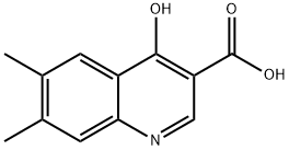 3-퀴놀린카르복실산,4-히드록시-6,7-디메틸-(8CI) 구조식 이미지