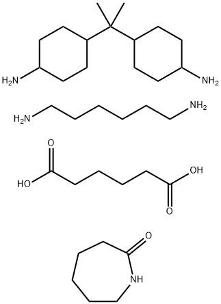 헥산디오산,헥사히드로-2H-아제핀-2-온,1,6-헥산디아민및4,4'-(1-메틸에틸리덴)비스[시클로헥산아민]중합체 구조식 이미지