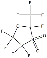 2,4,4,5,5-펜타플루오로-2-(트리플루오로메틸)-1,3-디옥사티올란-3,3-디옥사이드 구조식 이미지