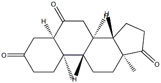 5β-Androstane-3,6,17-trione 구조식 이미지