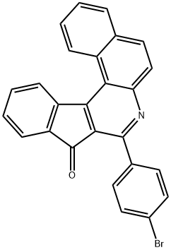 8-(4-bromophenyl)-9H-benzo[f]indeno[2,1-c]quinolin-9-one 구조식 이미지