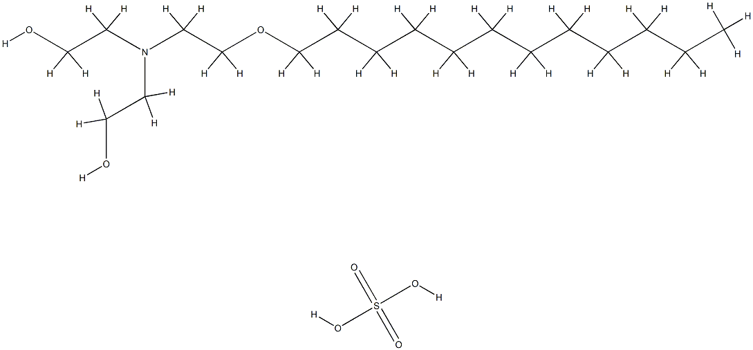 TRIETHANOLAMINE POLYOXYETHYLENE LAURYL ETHER SULFATE Structure