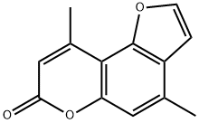 4,7-dimethylallopsoralen Structure