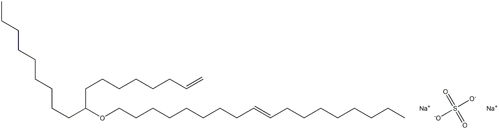 (Z)-알파-술포-오메가-(9-옥타데켄일옥시)폴리(옥시-1,2-에탄디일), 나트륨 염 구조식 이미지