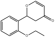 4H-Pyran-4-one,2-(2-ethoxyphenyl)-2,3-dihydro-(9CI) Structure