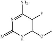 2(1H)-Pyrimidinone,4-amino-5-fluoro-5,6-dihydro-6-methoxy-(9CI) Structure