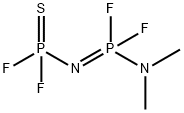 N-(Difluorothiophophinyl)-P-(dimethylamino)-P,P-difluorophosphine imide Structure