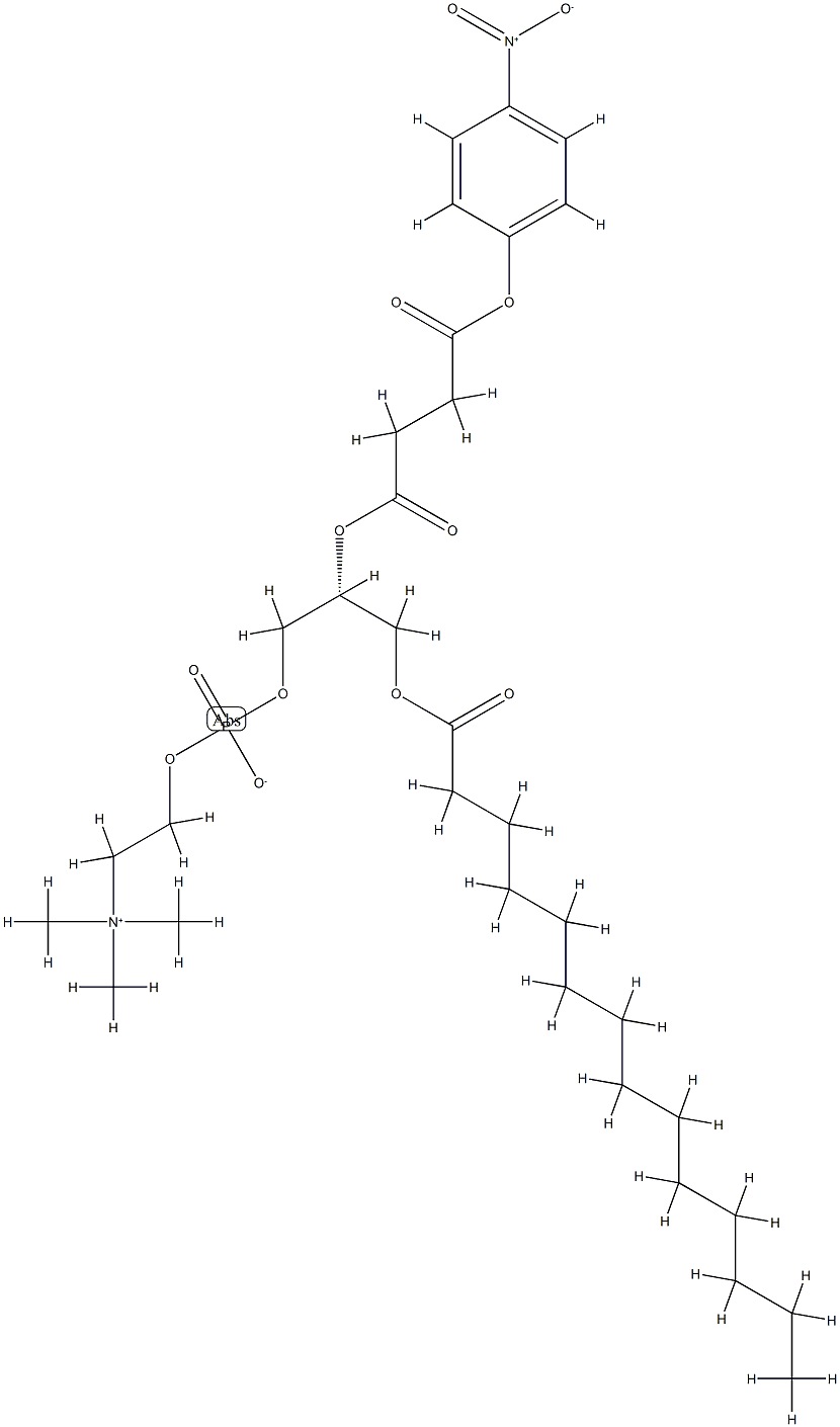 1-Myristoyl-2-(4-nitrophenylsuccinyl)-sn-glycero-3-phosphocholine Structure