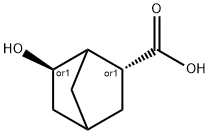 비시클로[2.2.1]헵탄-2-카르복실산,6-히드록시-,(2R,6R)-rel-(9CI) 구조식 이미지