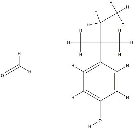 포름알데히드,4-(1,1-디메틸프로필)페놀중합체 구조식 이미지