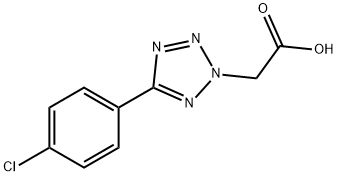 5-(4-클로로페닐)-2H-TETRAZOL-2-YL]아세트산 구조식 이미지