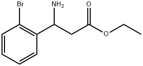 ethyl 3-amino-3-(2-bromophenyl)propanoate 구조식 이미지