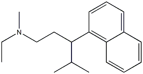 N-에틸-γ-이소프로필-N-메틸-1-나프탈렌-1-프로판아민 구조식 이미지