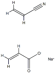 2-Propenoic acid, sodium salt, polymer with 2-propenenitrile Structure