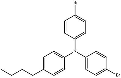 Benzenamine, N,N-bis(4-bromophenyl)-4-butyl- Structure