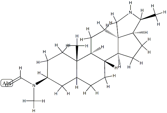 3β-(N-Methylformylamino)-22-demethylconanine Structure