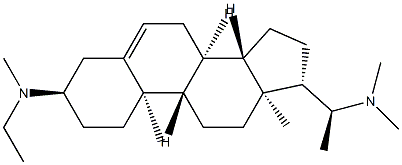 (20S)-N-에틸-N,N',N'-트리메틸프레그-5-엔-3α,20-디아민 구조식 이미지