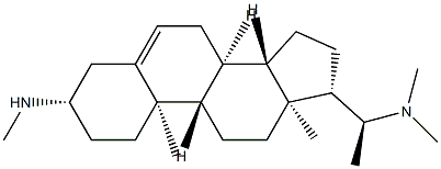 (20S)-3β-메틸아미노-20-(디메틸아미노)임신-5-엔 구조식 이미지